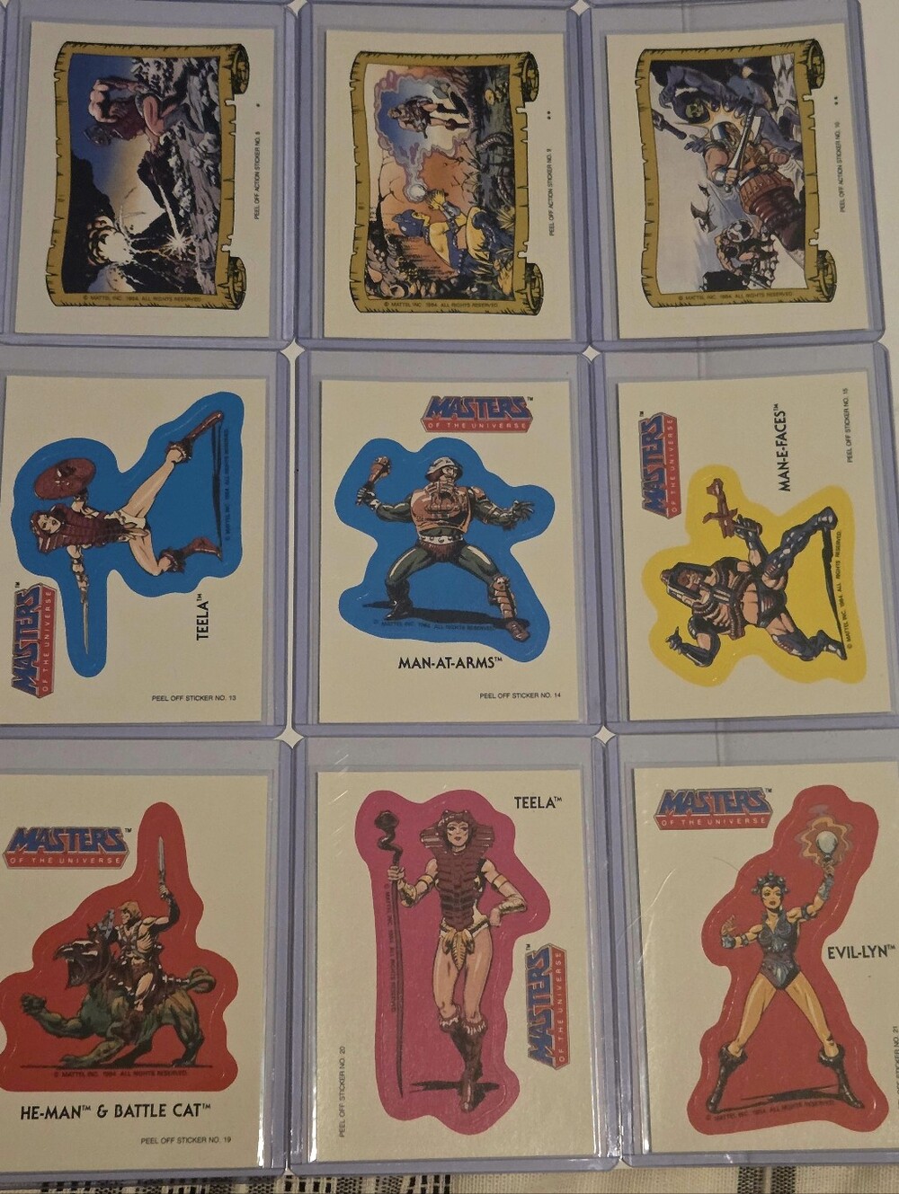 Vintage 1984 Topps Masters of the Universe Card Lot - He-Man, Skeletor, EUC, 80s - Picture 5 of 9